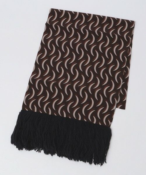 SHIPS / シップス マフラー・ショール・スヌード・ストール | 【SHIPS別注】Stefano Cau: シルク フリンジ ストール ウェーブ | 詳細1