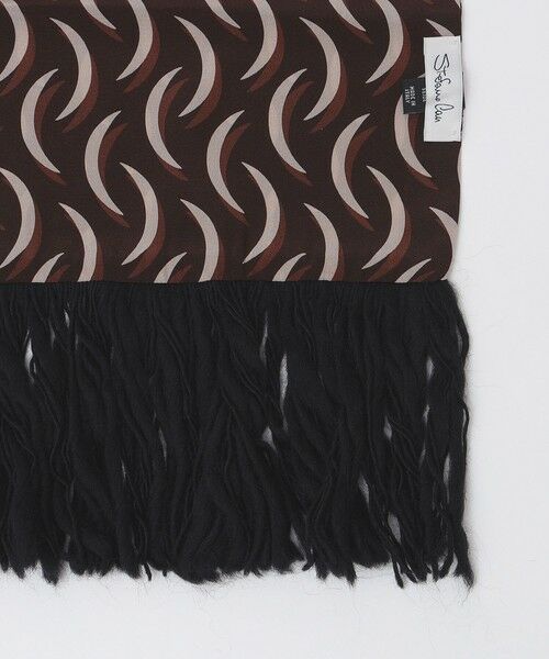 SHIPS / シップス マフラー・ショール・スヌード・ストール | 【SHIPS別注】Stefano Cau: シルク フリンジ ストール ウェーブ | 詳細2