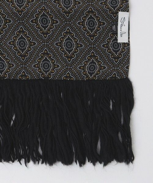 SHIPS / シップス マフラー・ショール・スヌード・ストール | 【SHIPS別注】Stefano Cau: シルク フリンジ ストール モチーフ | 詳細2