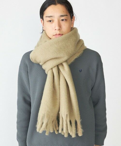 SHIPS / シップス マフラー・ショール・スヌード・ストール | 【WEB限定】SHIPS:〈洗濯機可能〉ボリューム マフラー (ソリッド) | 詳細1