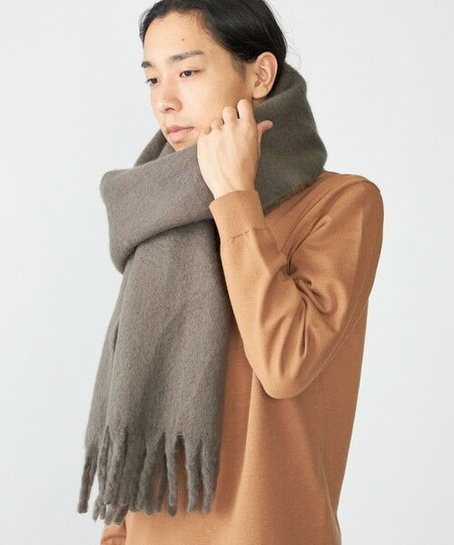 SHIPS / シップス マフラー・ショール・スヌード・ストール | 【WEB限定】SHIPS:〈洗濯機可能〉ボリューム マフラー (ソリッド) | 詳細3