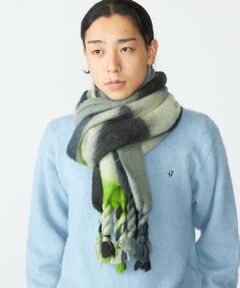 SHIPS / シップス マフラー・ショール・スヌード・ストール | 【WEB限定】SHIPS:〈洗濯機可能〉ツイストフリンジ ボリューム マフラー (ジオメトリック)