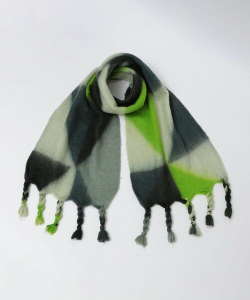 SHIPS / シップス マフラー・ショール・スヌード・ストール | 【WEB限定】SHIPS:〈洗濯機可能〉ツイストフリンジ ボリューム マフラー (ジオメトリック) | 詳細10