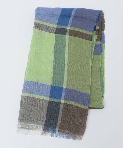 SHIPS / シップス マフラー・ショール・スヌード・ストール | MARCEL LASSANCE: リネン チェック ストール | 詳細1