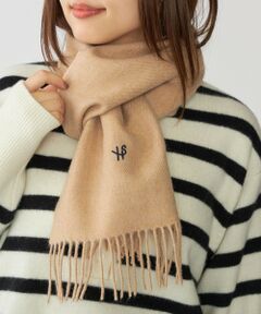 SHIPS / シップス マフラー・ショール・スヌード・ストール | 【WEB限定/SHIPS別注】John Scott: ワンポイント ロゴ ラムウール マフラー