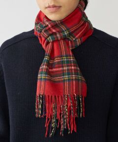 SHIPS / シップス マフラー・ショール・スヌード・ストール | 【WEB限定/SHIPS別注】John Scott: ワンポイント ロゴ ラムウール マフラー