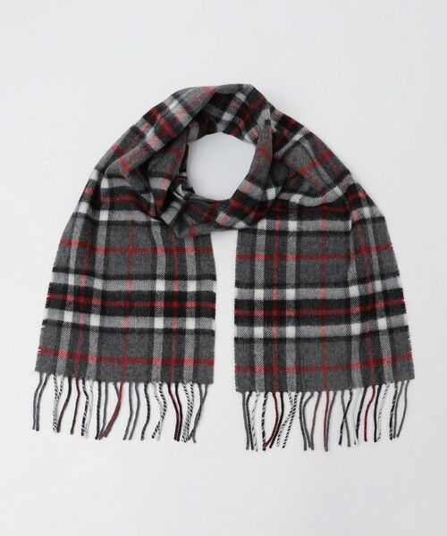 SHIPS / シップス マフラー・ショール・スヌード・ストール | 【WEB限定/SHIPS別注】John Scott: ワンポイント ロゴ ラムウール マフラー | 詳細3