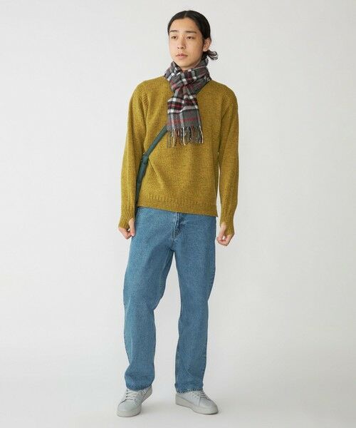 SHIPS / シップス マフラー・ショール・スヌード・ストール | 【WEB限定/SHIPS別注】John Scott: ワンポイント ロゴ ラムウール マフラー | 詳細2