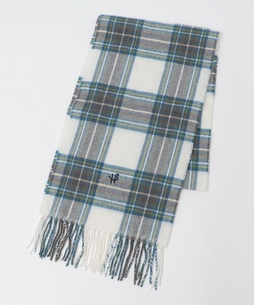 SHIPS / シップス マフラー・ショール・スヌード・ストール | 【WEB限定/SHIPS別注】John Scott: ワンポイント ロゴ ラムウール マフラー | 詳細5