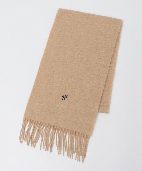 SHIPS / シップス マフラー・ショール・スヌード・ストール | 【WEB限定/SHIPS別注】John Scott: ワンポイント ロゴ ラムウール マフラー | 詳細9