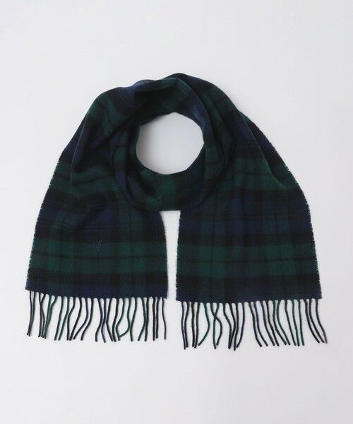 SHIPS / シップス マフラー・ショール・スヌード・ストール | 【WEB限定/SHIPS別注】John Scott: ワンポイント ロゴ ラムウール マフラー | 詳細15
