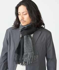 SHIPS / シップス マフラー・ショール・スヌード・ストール | SHIPS: パネル カシミヤ ダブルフェイス マフラー