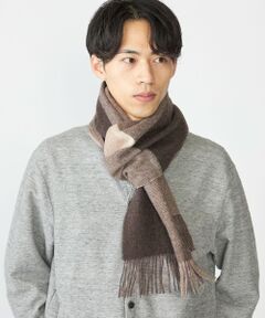 SHIPS / シップス マフラー・ショール・スヌード・ストール | SHIPS: パネル カシミヤ ダブルフェイス マフラー