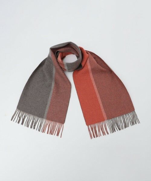 SHIPS / シップス マフラー・ショール・スヌード・ストール | SHIPS: パネル カシミヤ ダブルフェイス マフラー | 詳細3