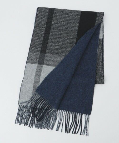 SHIPS / シップス マフラー・ショール・スヌード・ストール | SHIPS: チェック カシミヤ ダブルフェイス マフラー | 詳細3
