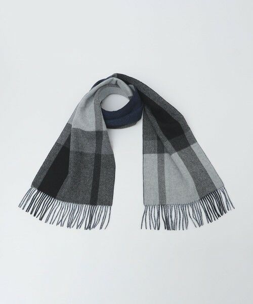 SHIPS / シップス マフラー・ショール・スヌード・ストール | SHIPS: チェック カシミヤ ダブルフェイス マフラー | 詳細4