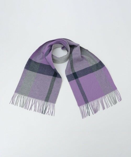 SHIPS / シップス マフラー・ショール・スヌード・ストール | SHIPS: チェック カシミヤ ダブルフェイス マフラー | 詳細7