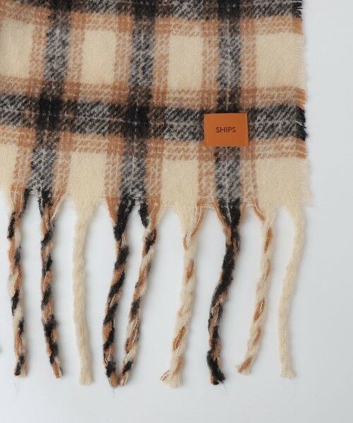 SHIPS / シップス マフラー・ショール・スヌード・ストール | 【WEB限定】SHIPS: オンブレチェック ボリューム マフラー | 詳細1