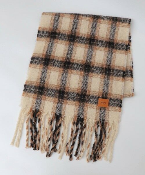 SHIPS / シップス マフラー・ショール・スヌード・ストール | 【WEB限定】SHIPS: オンブレチェック ボリューム マフラー | 詳細2