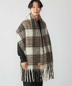 SHIPS / シップス マフラー・ショール・スヌード・ストール | 【WEB限定】SHIPS: ブークレ ボリューム マフラー (チェック)