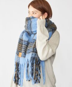 SHIPS / シップス マフラー・ショール・スヌード・ストール | 【WEB限定】SHIPS: ブークレ ボリューム マフラー (チェック)