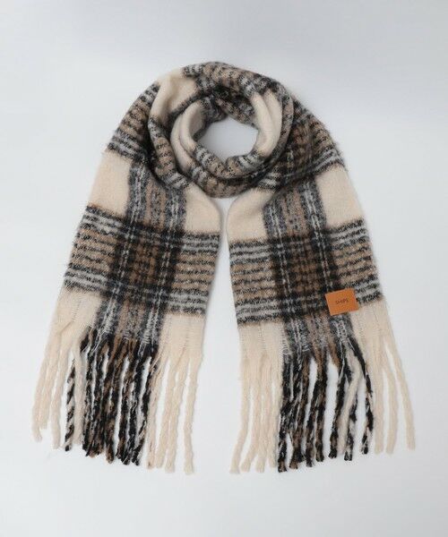 SHIPS / シップス マフラー・ショール・スヌード・ストール | 【WEB限定】SHIPS: ブークレ ボリューム マフラー (チェック) | 詳細6