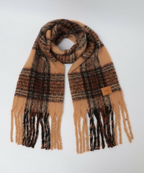 SHIPS / シップス マフラー・ショール・スヌード・ストール | 【WEB限定】SHIPS: ブークレ ボリューム マフラー (チェック) | 詳細8
