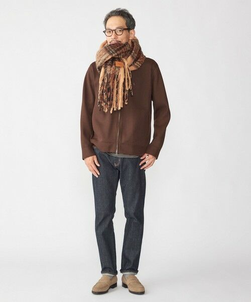 SHIPS / シップス マフラー・ショール・スヌード・ストール | 【WEB限定】SHIPS: ブークレ ボリューム マフラー (チェック) | 詳細7