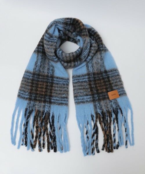 SHIPS / シップス マフラー・ショール・スヌード・ストール | 【WEB限定】SHIPS: ブークレ ボリューム マフラー (チェック) | 詳細12