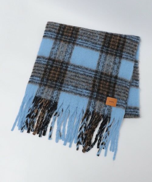 SHIPS / シップス マフラー・ショール・スヌード・ストール | 【WEB限定】SHIPS: ブークレ ボリューム マフラー (チェック) | 詳細13