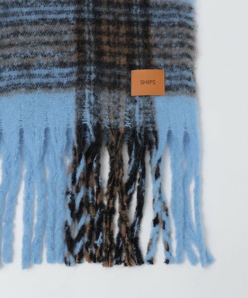 SHIPS / シップス マフラー・ショール・スヌード・ストール | 【WEB限定】SHIPS: ブークレ ボリューム マフラー (チェック) | 詳細14
