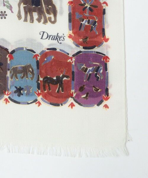 SHIPS / シップス マフラー・ショール・スヌード・ストール | Drake's: ELEPHANTS&FLOWERS WOOL-SILK | 詳細2
