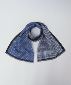 SHIPS / シップス マフラー・ショール・スヌード・ストール | Vincenzo Miozza: コットン/リネン パネル スカーフ