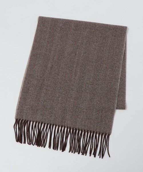 SHIPS / シップス マフラー・ショール・スヌード・ストール | SHIPS: カシミヤ ヘリンボーン リバーシブル マフラー | 詳細3