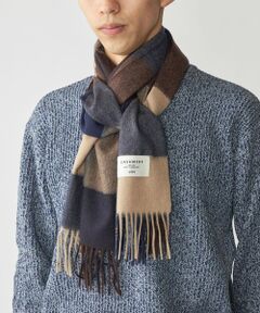 SHIPS / シップス マフラー・ショール・スヌード・ストール | SHIPS: カシミヤ シングル 3ブロック マフラー