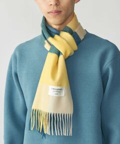 SHIPS / シップス マフラー・ショール・スヌード・ストール | SHIPS: カシミヤ シングル 3ブロック マフラー