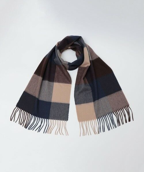 SHIPS / シップス マフラー・ショール・スヌード・ストール | SHIPS: カシミヤ シングル 3ブロック マフラー | 詳細3