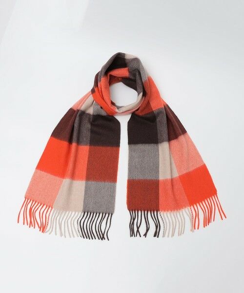 SHIPS / シップス マフラー・ショール・スヌード・ストール | SHIPS: カシミヤ シングル 3ブロック マフラー | 詳細7