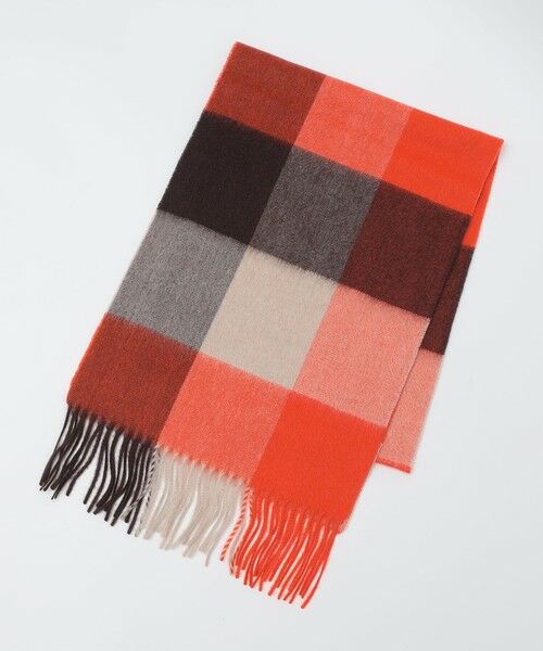 SHIPS / シップス マフラー・ショール・スヌード・ストール | SHIPS: カシミヤ シングル 3ブロック マフラー | 詳細8