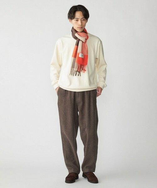 SHIPS / シップス マフラー・ショール・スヌード・ストール | SHIPS: カシミヤ シングル 3ブロック マフラー | 詳細6