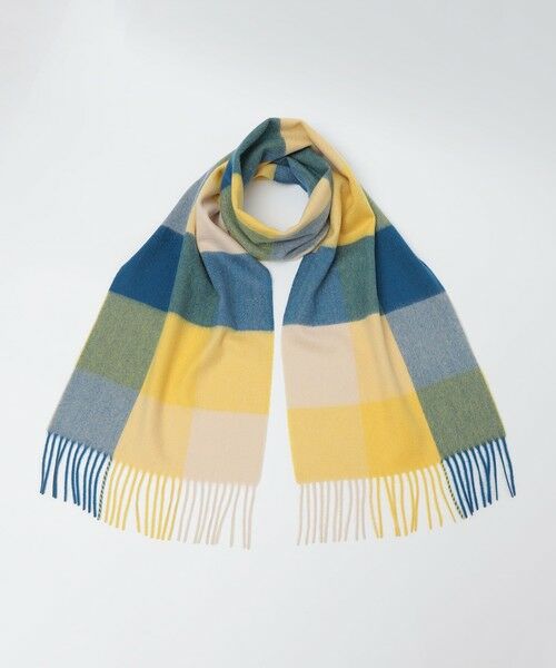 SHIPS / シップス マフラー・ショール・スヌード・ストール | SHIPS: カシミヤ シングル 3ブロック マフラー | 詳細11