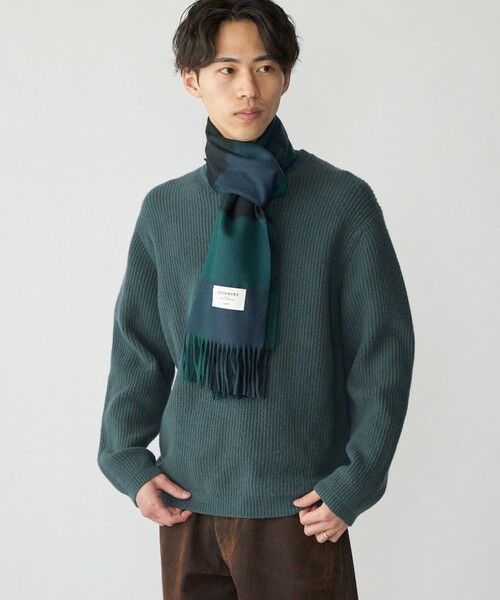 SHIPS / シップス マフラー・ショール・スヌード・ストール | SHIPS: カシミヤ シングル 3ブロック マフラー | 詳細12