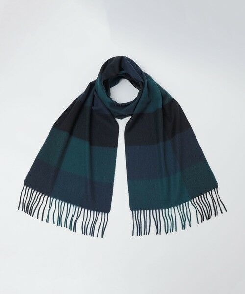 SHIPS / シップス マフラー・ショール・スヌード・ストール | SHIPS: カシミヤ シングル 3ブロック マフラー | 詳細13