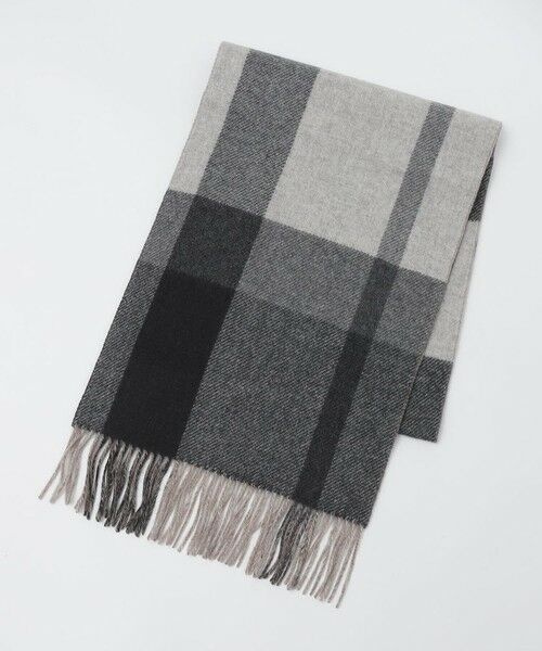 SHIPS / シップス マフラー・ショール・スヌード・ストール | SHIPS: カシミヤ ダブルフェイス チェック マフラー | 詳細3