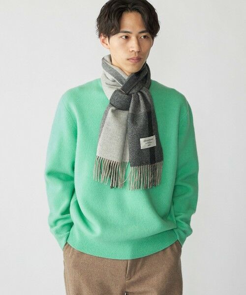 SHIPS / シップス マフラー・ショール・スヌード・ストール | SHIPS: カシミヤ ダブルフェイス チェック マフラー | 詳細1