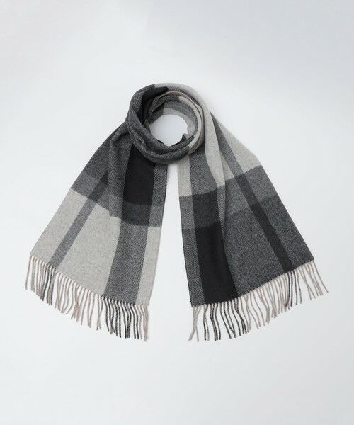SHIPS / シップス マフラー・ショール・スヌード・ストール | SHIPS: カシミヤ ダブルフェイス チェック マフラー | 詳細2