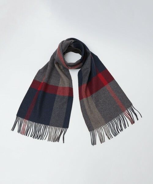 SHIPS / シップス マフラー・ショール・スヌード・ストール | SHIPS: カシミヤ ダブルフェイス チェック マフラー | 詳細8