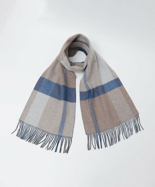 SHIPS / シップス マフラー・ショール・スヌード・ストール | SHIPS: カシミヤ ダブルフェイス チェック マフラー | 詳細13