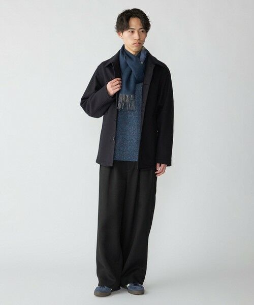 SHIPS / シップス マフラー・ショール・スヌード・ストール | SHIPS: カシミヤ ダブルフェイス チェック マフラー | 詳細10