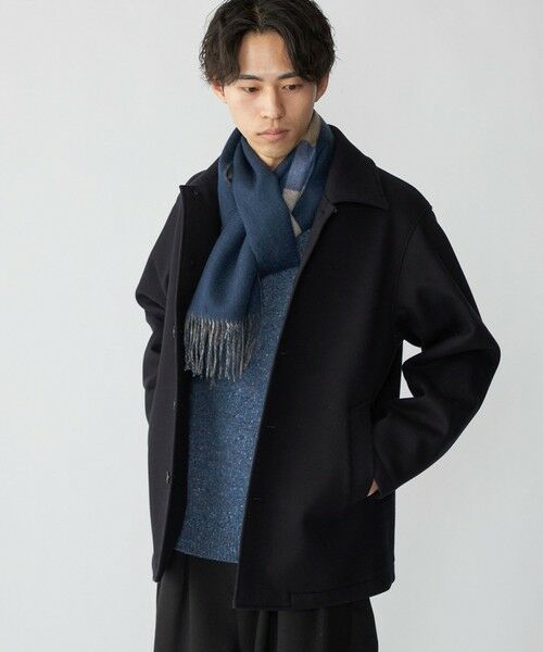 SHIPS / シップス マフラー・ショール・スヌード・ストール | SHIPS: カシミヤ ダブルフェイス チェック マフラー | 詳細12